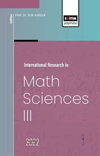 İnternational Research in Math Sciences III