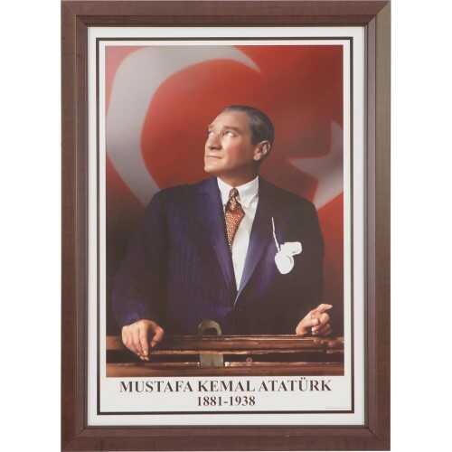Interpano 35x50 Lamine Çerçeve Duvara Monte Atatürk Portresi 824-2 L