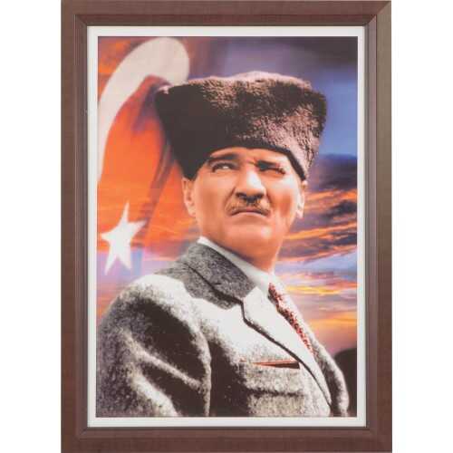 Interpano 35x50 Lamine Çerçeve Duvara Monte Atatürk Portresi 824-3 L