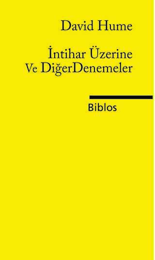 İntihar Üzerine ve Diğer Denemeler - Biblos Kitabevi