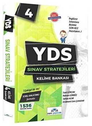 İrem Yayıncılık YDS Sınav Stratejileri 4 Kelime Bankası