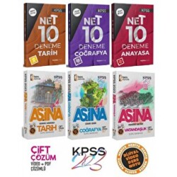 Hangi KPSS Yayınları İsem 2023 KPSS Tarih+Coğrafya+Vatandaşlık Aşina Soru + İndeks 30 Deneme 6 lı Set İsem + İndeks Kitap Yayınları - Hangi KPSS Yayınları