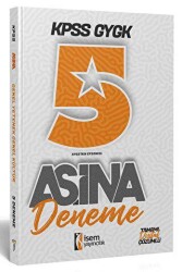 KPSS Aşina Genel Yetenek Genel Kültür Tamamı Çözümlü 5 Dijital Deneme - İSEM Yayıncılık