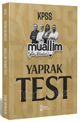 İSEM Yayıncılık 2024 KPSS Eğitim Bilimleri Muallim Tüm Dersler Yaprak Test - 1