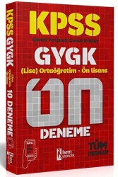 2024 KPSS GYGK Ortaöğretim Ön Lisans 10 Deneme Dijital Çözümlü - İSEM Yayıncılık