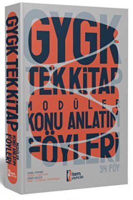 İSEM Yayıncılık KPSS Lisans Genel Yetenek Genel Kültür Tek Kitap Modüler Konu Anlatım Föyleri - 1