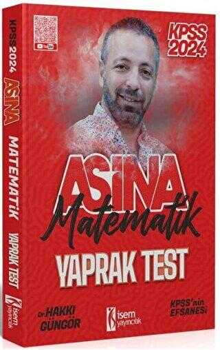 İSEM Yayıncılık 2024 KPSS Matematik Aşina Yaprak Test - 1