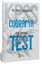 2024 KPSS Ortaöğretim Ön Lisans Coğrafya Çek Kopart Yaprak Test - İSEM Yayıncılık