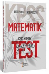 KPSS Ortaöğretim Ön Lisans Matematik Çek Kopart Yaprak Test - İSEM Yayıncılık