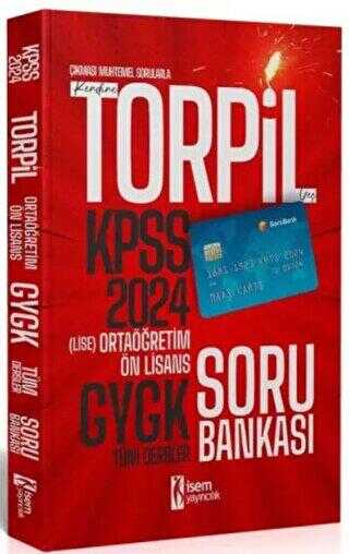 İSEM Yayıncılık 2024 KPSS Torpil Ortaöğretim - Ön Lisans Soru Bankası