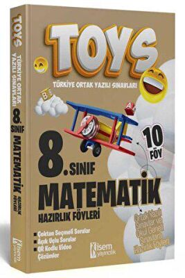 İSEM Yayıncılık Toys 8. Sınıf Matematik Hazırlık Föyleri - 1