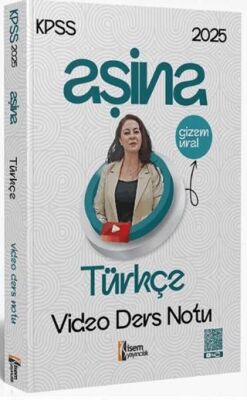 İSEM Yayıncılık 2025 KPSS Aşina Türkçe Video Ders Notu - 1