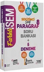 İSEM Yayıncılık 8. Sınıf Farklı İsem Paragraf Soru Bankası 5 Deneme - İSEM Yayıncılık