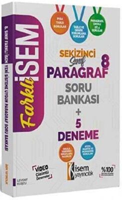 İSEM Yayıncılık 8. Sınıf Farklı İsem Paragraf Soru Bankası 5 Deneme - 1