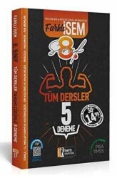 İSEM Yayıncılık 8. Sınıf LGS Tüm Dersler 5 Deneme Farklı - İSEM Yayıncılık