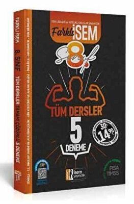 İSEM Yayıncılık 8. Sınıf LGS Tüm Dersler 5 Deneme Farklı - 1