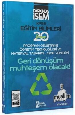 İSEM Yayıncılık KPSS Eğitim Bilimleri Program Geliştirme Muallim 20 Deneme Çözümlü - 1
