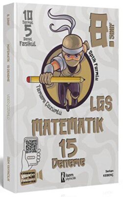 İSEM Yayıncılık İsem Yayınları 8. Sınıf LGS Matematik 15 Deneme Video Çözümlü - 1