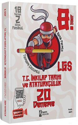 İSEM Yayıncılık İsem Yayınları 8. Sınıf LGS TC İnkılap Tarihi ve Atatürkçülük 20 Deneme Video Çözümlü - 1