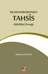İslam Hukukunda Tahsis - Bakillani Örneği - Emin Yayınları