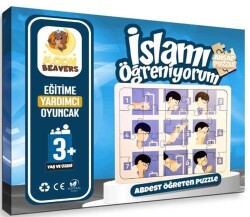 İslamı Öğreniyorum Puzzle Serisi - 4 Erkek Abdest - Moon Beavers