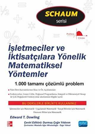 İşletmeciler ve İktisatçılara Yönelik Matematiksel Yöntemler - Nobel Akademik Yayıncılık