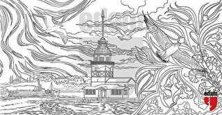 İstanbul Kızkulesi Tuval Boyama - EDAM