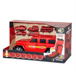 2008 İtfaiye Jeep Garaj Oyun Seti -Özka - ÖZ-KA Oyuncak