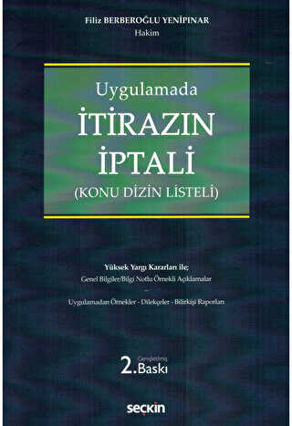 İtirazın İptali - Seçkin Yayıncılık