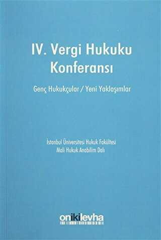 IV. Vergi Hukuku Konferansı - On İki Levha Yayınları