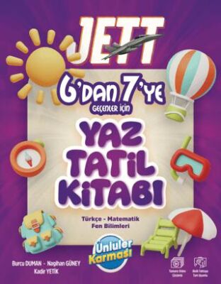 Jett 6`dan 7`ye Geçenler için Yaz Tatil Kitabı - 1
