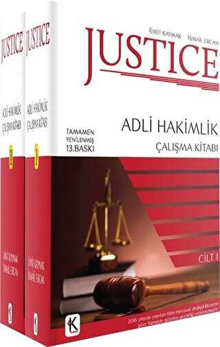 Justice - Adli Hakimlik Çalışma Kitabı 2 Cilt Takım