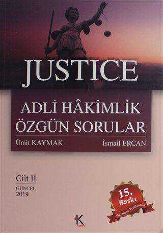 Kuram Kitap Justice Adli Hakimlik Özgün Sorular Cilt: 2