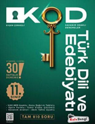 11. Sınıf Kod Türk Dili ve Edebiyatı Kazanım Odaklı Denemeleri - 1