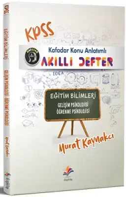 Dizgi Kitap Kafadar 2022 KPSS Eğitim Bilimleri Akıllı Defter Gelişim Psikolojisi - Öğrenme Psikolojisi - Dizgi Kitap