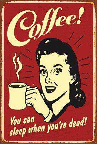 Kahve Retro Vintage Ahşap Poster