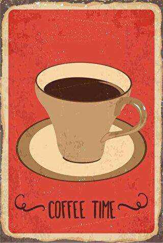 Kahve Zamanı Retro Vintage Poster