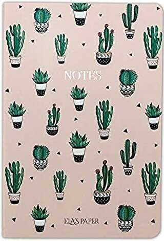 Kaktüs Pembe - Defter - Elaspaper