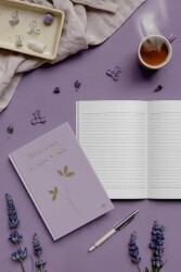 Kalipso Pastel Leylak Sert Kapak 14x20 192 Sayfa Defter - 1