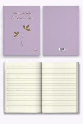 Kalipso Pastel Leylak Sert Kapak 14x20 192 Sayfa Defter - 4