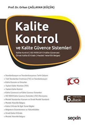 Kalite Kontrol ve Kalite Güvence Sistemleri Kalite Kavramı – Belgelerin Düzenlenmesi Örnek Kalite El - 1