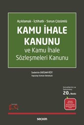 Kamu İhale Kanunu ve Kamu İhale Sözleşmeleri Kanunu - Seçkin Yayıncılık
