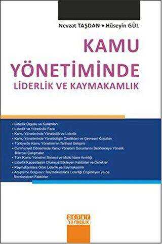 Kamu Yönetiminde Liderlik ve Kaymakamlık - Detay Yayıncılık
