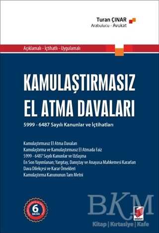 Kamulaştırmasız El Atma Davaları - Adalet Yayınevi