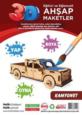 Kamyonet Ahşap Maket - 1