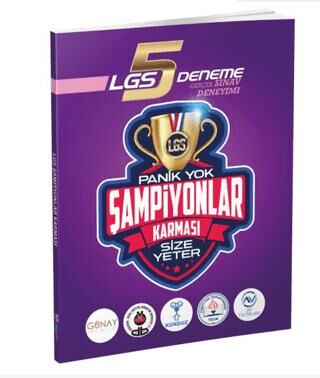 Kanıt Yayıncılık LGS 5 Deneme Panik Yok Şampiyonlar Karması Size Yeter - 1