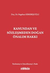Kanundan ve Sözleşmeden Doğan Önalım Hakkı - On İki Levha Yayınları