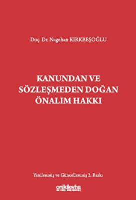 Kanundan ve Sözleşmeden Doğan Önalım Hakkı - 1