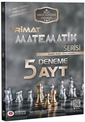 Karaağaç Yayınları AYT Matematik Trimat Serisi 5 Deneme - 1