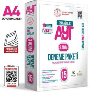 Karakutu Yayın 2025 3 Adım YKS-AYT Eşit Ağırlık TM MEBİ Özgün Sorular 15li Deneme Fasikül Paketi Video Çözümlü - 1